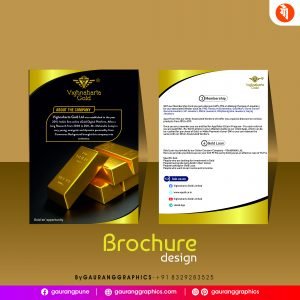 Brochure Designing and Printing Services for Gold jewelry shop