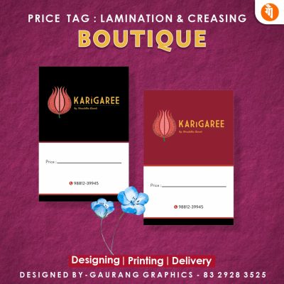 Trendy Price Tags for Your Fashion Store - Gaurang Graphics