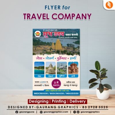 Flyer for Travel Company.